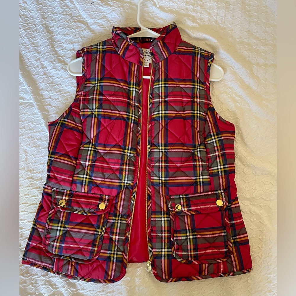 ST JOHN'S BAY Red Christmas Vest,Size S